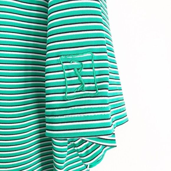 PGA Tour Polo Golf Shirt Green White Stripes Sz XL - Picture 3 of 6